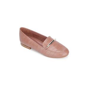 KENNETH COLE Womens Coral Metal Bar Detail Balance Round Toe Slip On Loafers 9.5
